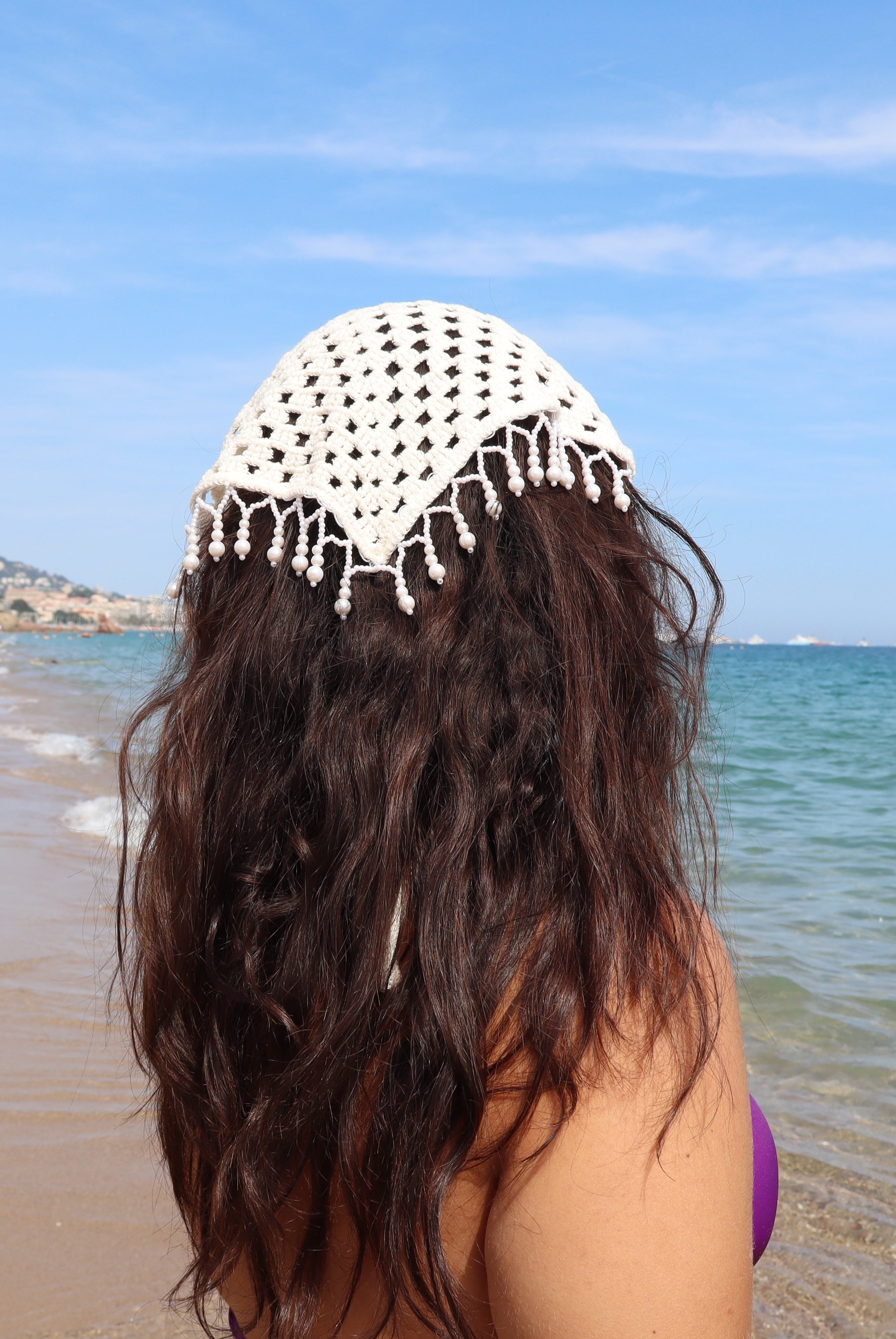 Foulard crochet perles | Dl's