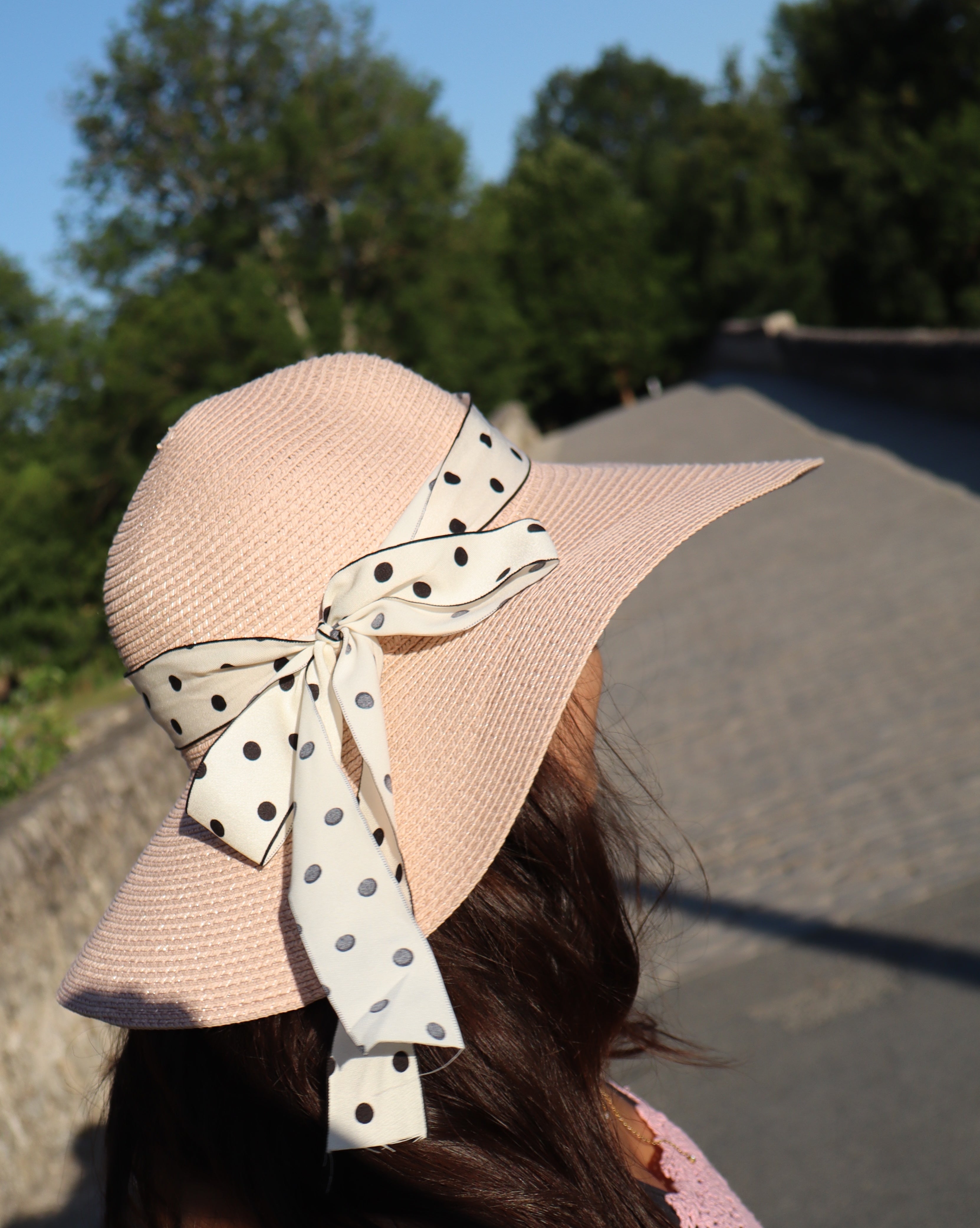 chapeau rose polka dot | Dl's